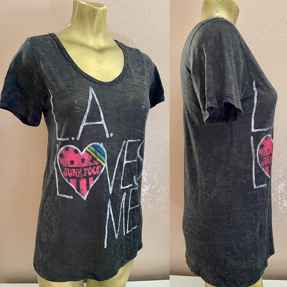 JUNK FOOD Sublimation L.A. LOVES ME Tee Shirt Size Medium - Picture 6 of 9